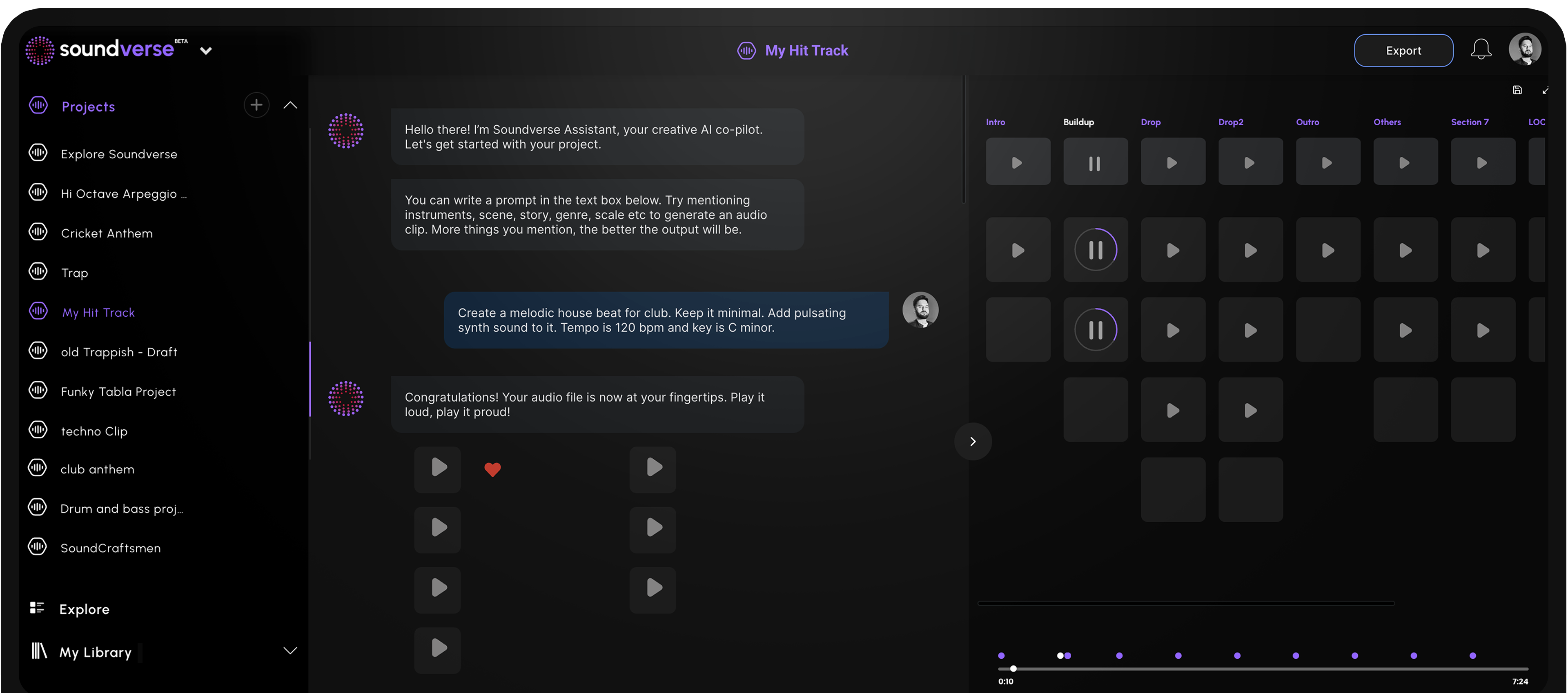 Studio Interface