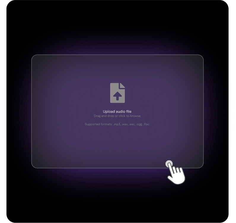 Build DNA by uploading audios